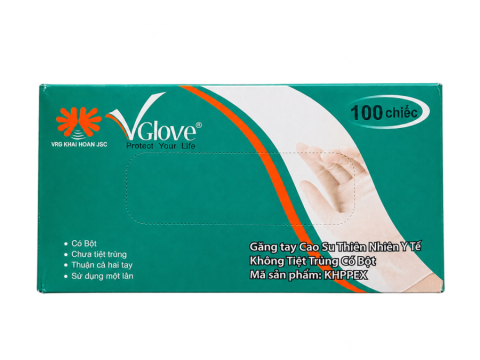 Găng tay có bột không tiệt trùng Vglove