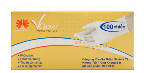 Găng tay không bột không tiệt trùng Vglove