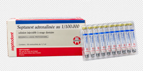 Thuốc tê Septodont xanh dương (Septanest 4% with Adrenaline 1/100.000)